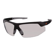 Ergodyne Skullerz SKOLL Anti-Scratch & Enhanced Anti-Fog Safety Glasses, Matte Black Frame, Polycarbonate Lenses, Lightweight, Non-slip, Impact Resistant, 1 Each