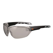 Ergodyne Skullerz VALI Anti-Scratch & Enhanced Anti-Fog Safety Glasses, Matte Black Frame, Polycarbonate Lens, Rubber Temples, Lightweight, Frameless, Wraparound Design, 1 Each