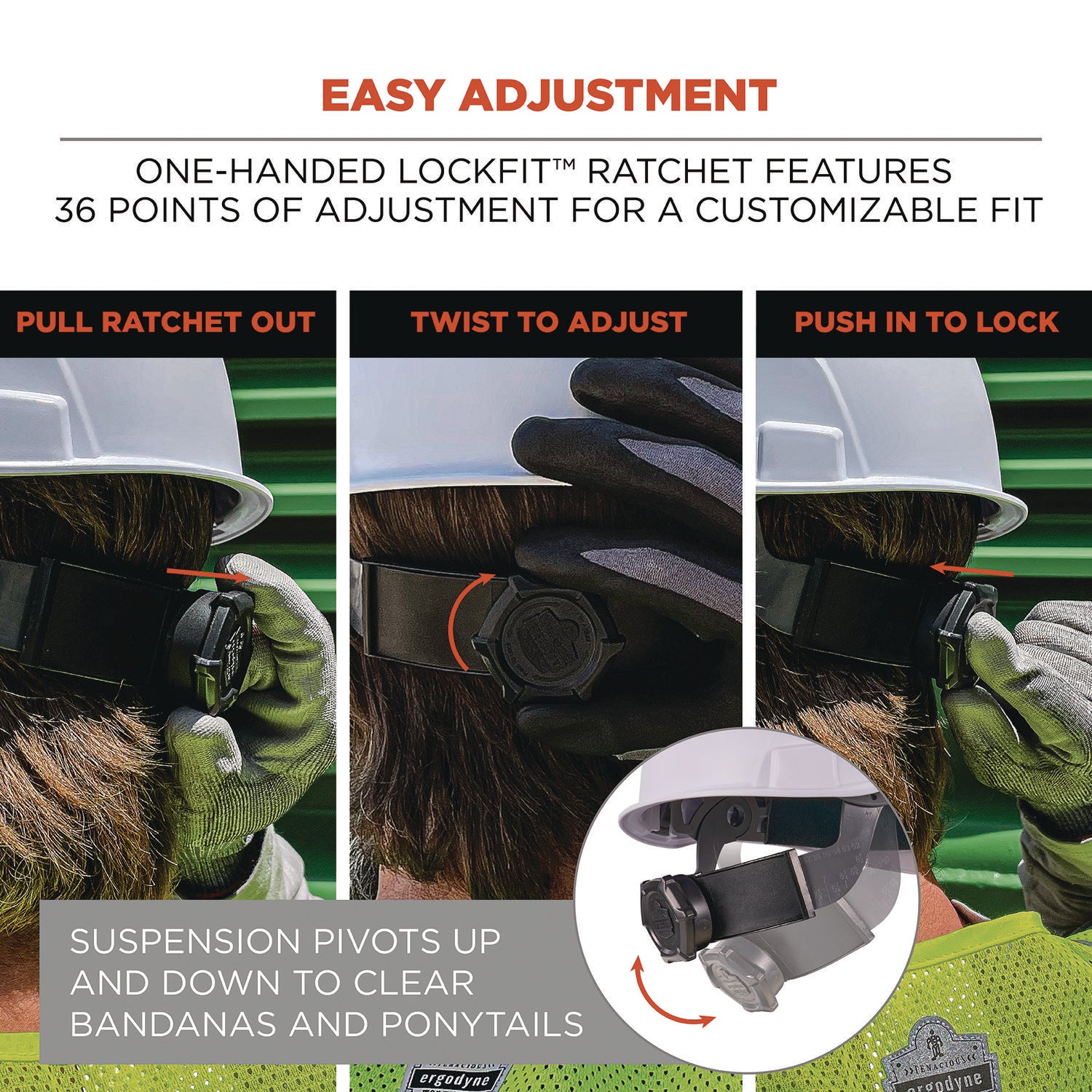 Skullerz 8969 Class E Lightweight Full Brim Hard Hat, 6-Point Rachet Suspension, Lime