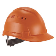 Ergodyne 8966 Lightweight Cap-Style Hard Hat, High-Density Polyethylene, Orange, Adjustable Ratchet, Ventilated, Sweatband, Anti-impact, 6-Point Suspension, 1 Each
