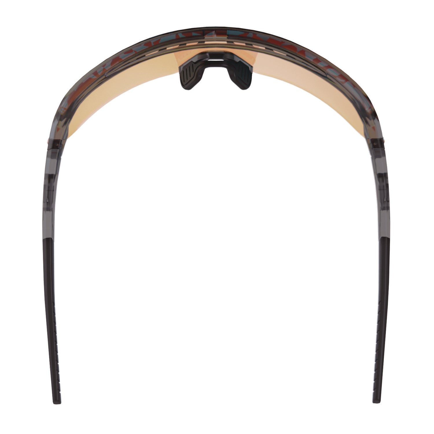 Ergodyne Skullerz AEGIR Safety Glasses, Orange Mirror Lens, Clear Smoke Frame, Polycarbonate/Rubber, Non-slip, Sweat Resistant, Lightweight, Impact Resistant, Adjustable Temple, 1 Each