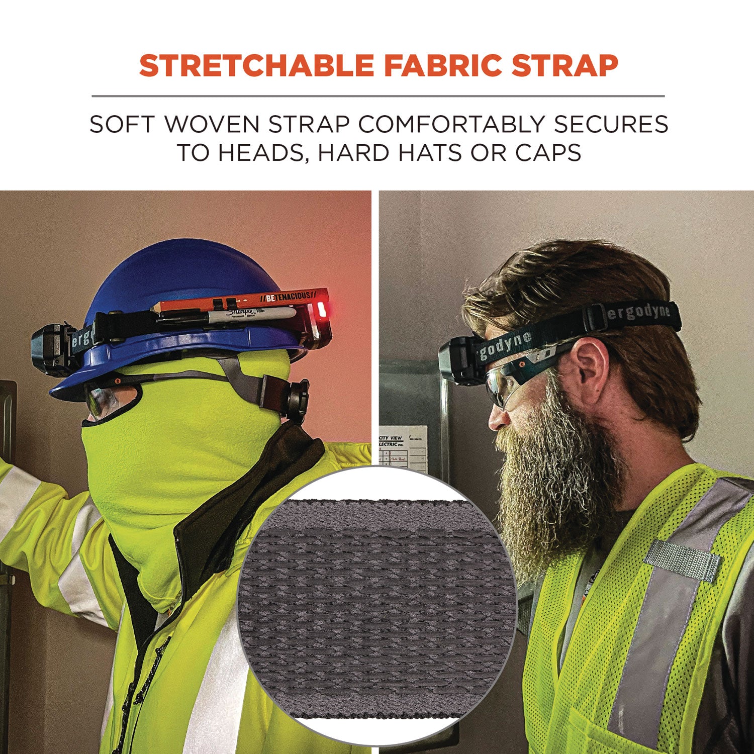 Skullerz 8980 Headband Light Mount with Fabric Strap
