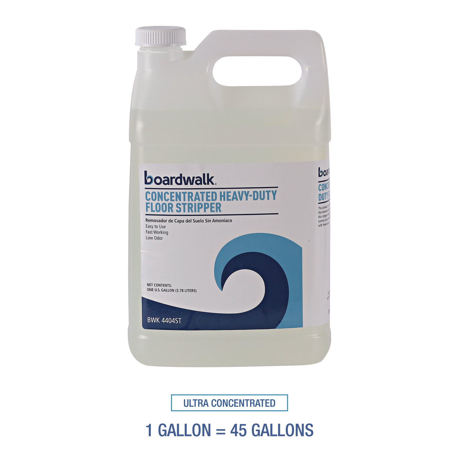 Concentrated Heavy-Duty Floor Stripper, Unscented, 1 gal Bottle, 4/Carton