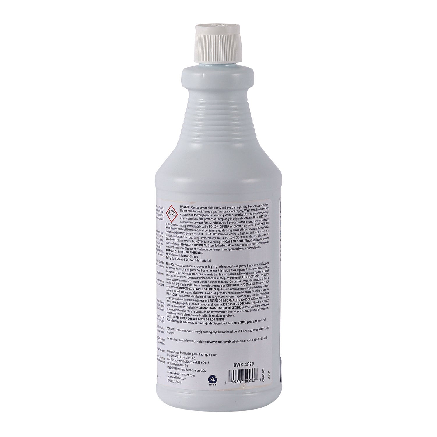 Industrial Strength RTU Porcelain Bowl and Tile Cleaner, Floral Scent, 32 oz Bottle, 12/Carton