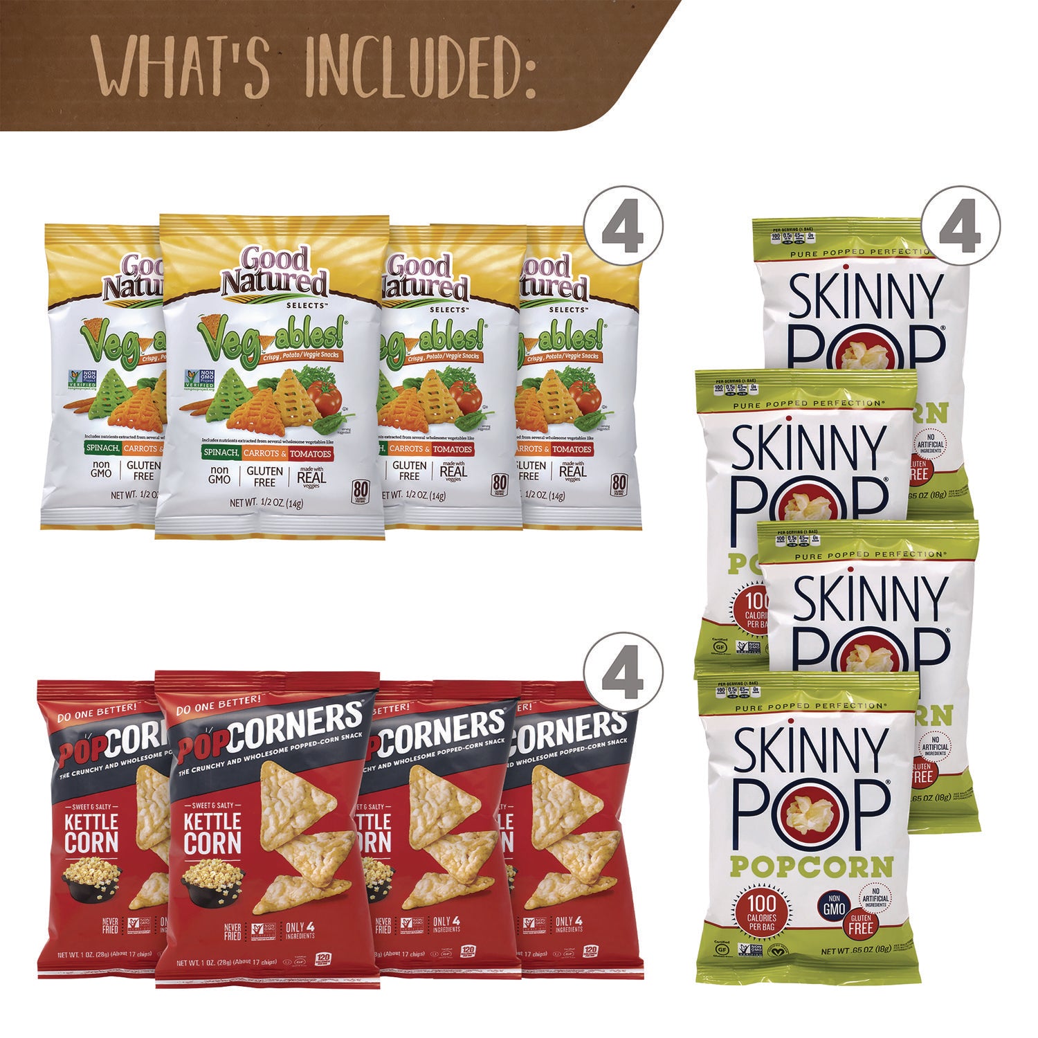 Peanut-free, Dairy-free, Gluten-free - Assorted - 38 / Carton