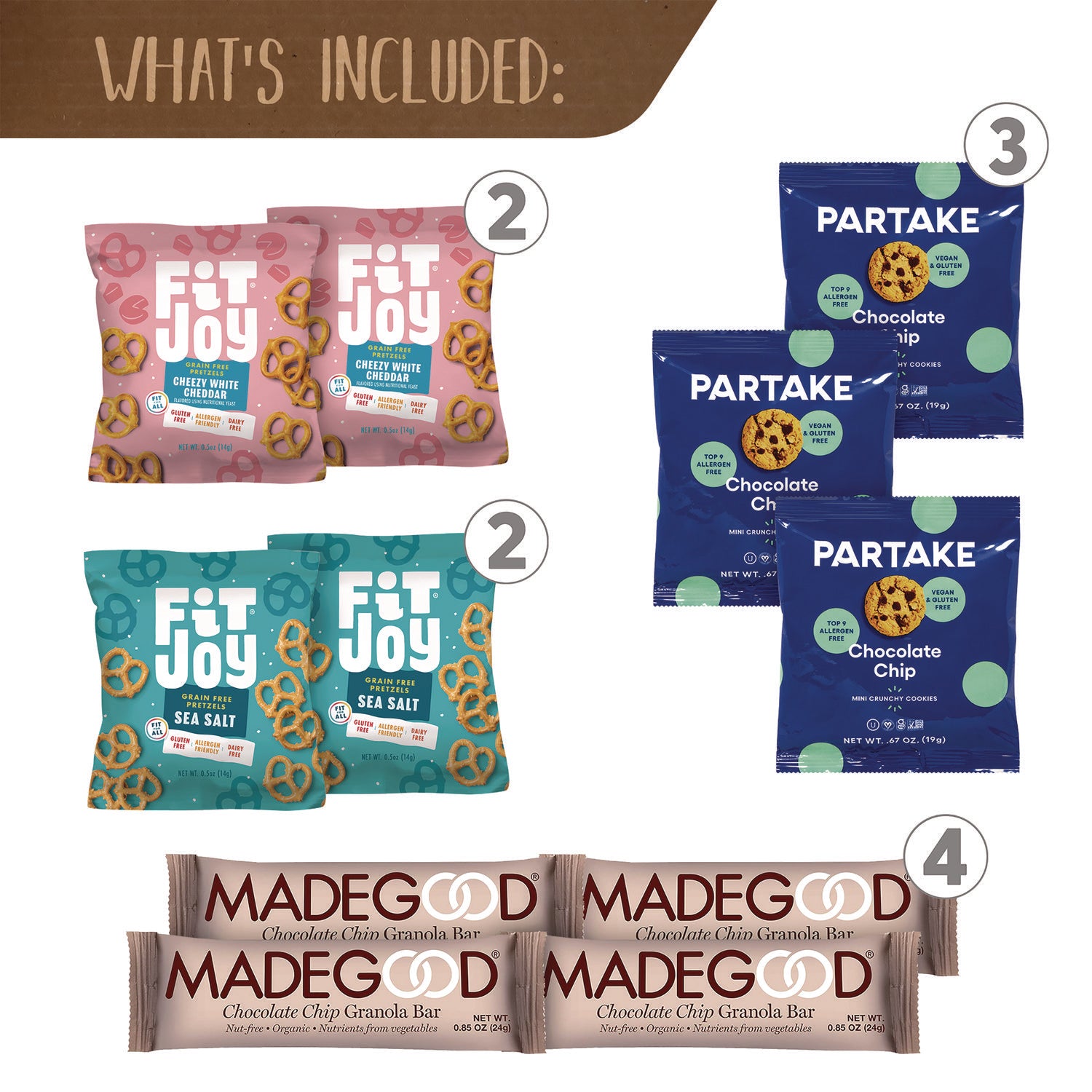 Peanut-free, Dairy-free, Gluten-free - Assorted - 38 / Carton