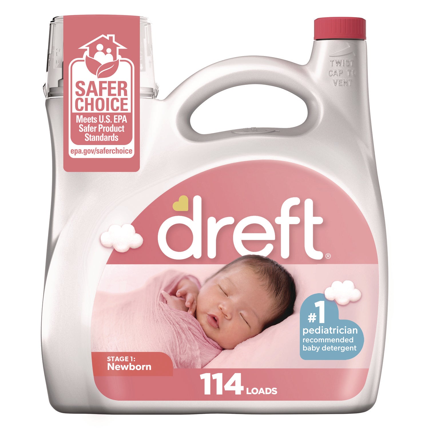 Ultra Laundry Detergent, Baby Powder Scent, 150 oz Bottle, 4/Carton