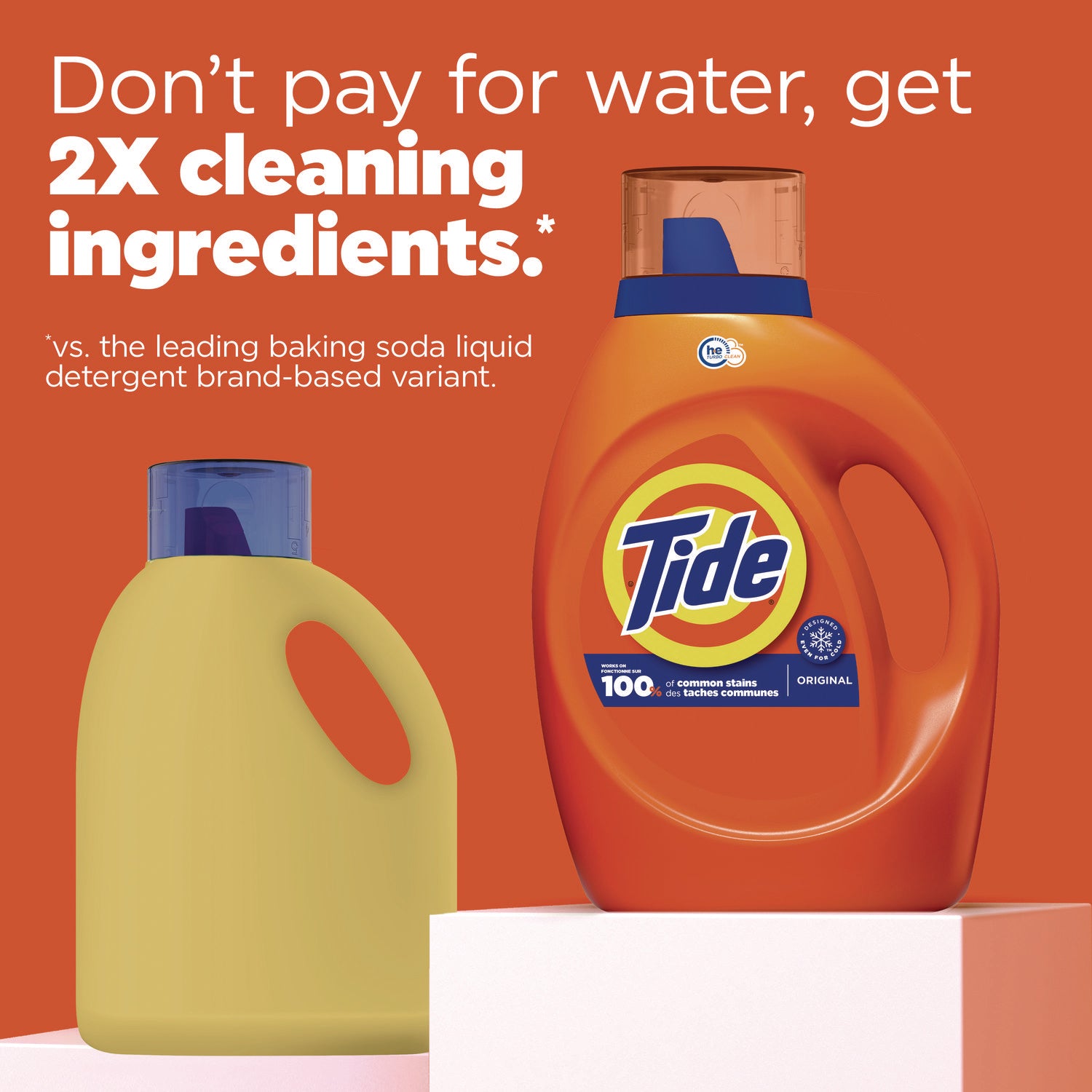 Tide Liquid Laundry Detergent - For Laundry, Washing Machine - Liquid - 42 fl oz (1.3 quart) - Original Scent - Phosphate-free - Orange - 6 / Carton