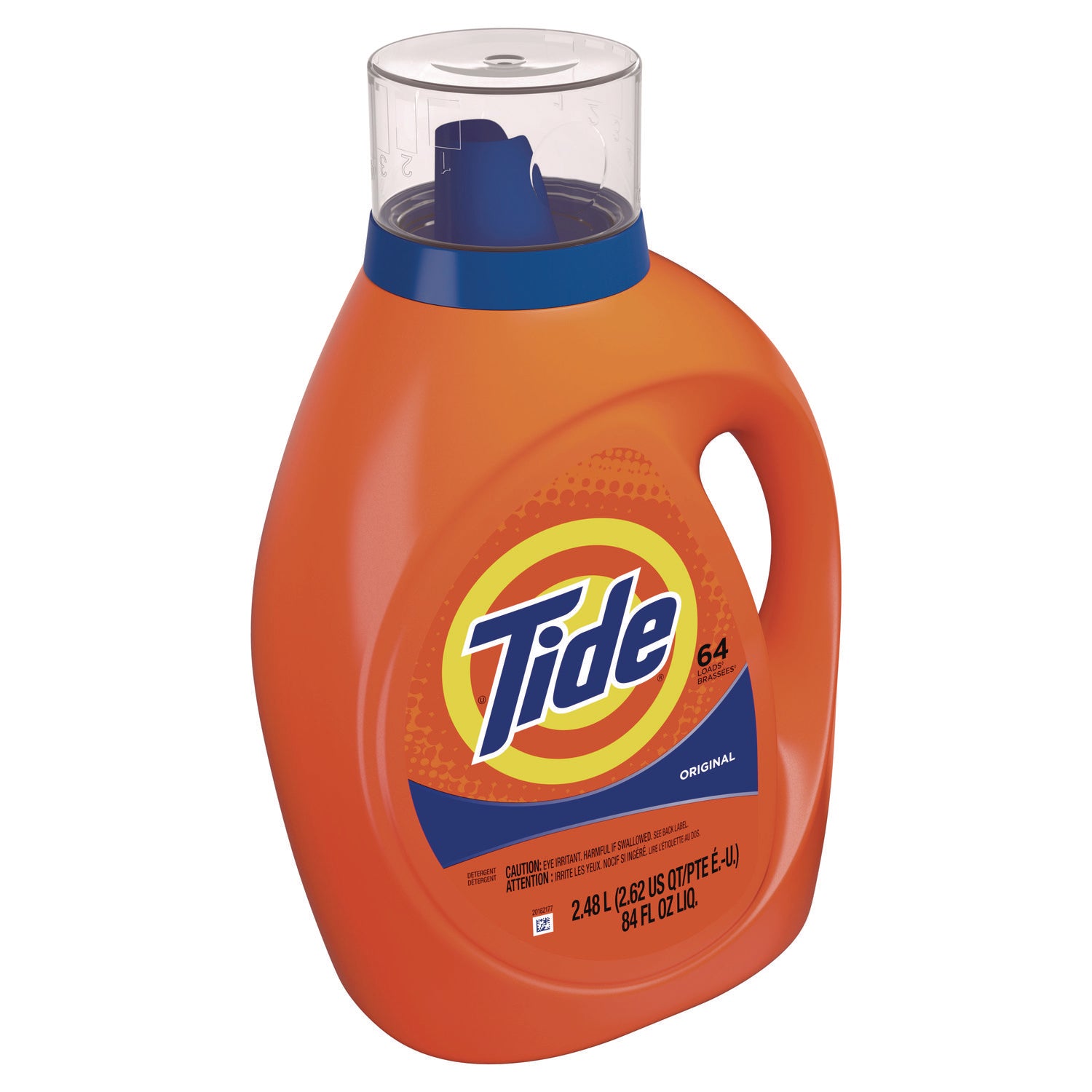 Tide Liquid Laundry Detergent - For Laundry, Fabric, Clothes - Liquid - 80 fl oz (2.5 quart) - Original Scent - 64 Loads - Recommended For: Stain Remover, Grease Remover, Dirt Remover - Orange - 1 Bottle