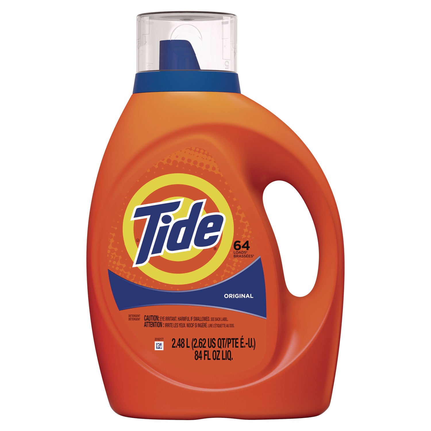 Tide Liquid Laundry Detergent - For Laundry, Fabric, Clothes - Liquid - 80 fl oz (2.5 quart) - Original Scent - 64 Loads - Recommended For: Stain Remover, Grease Remover, Dirt Remover - Orange - 1 Bottle