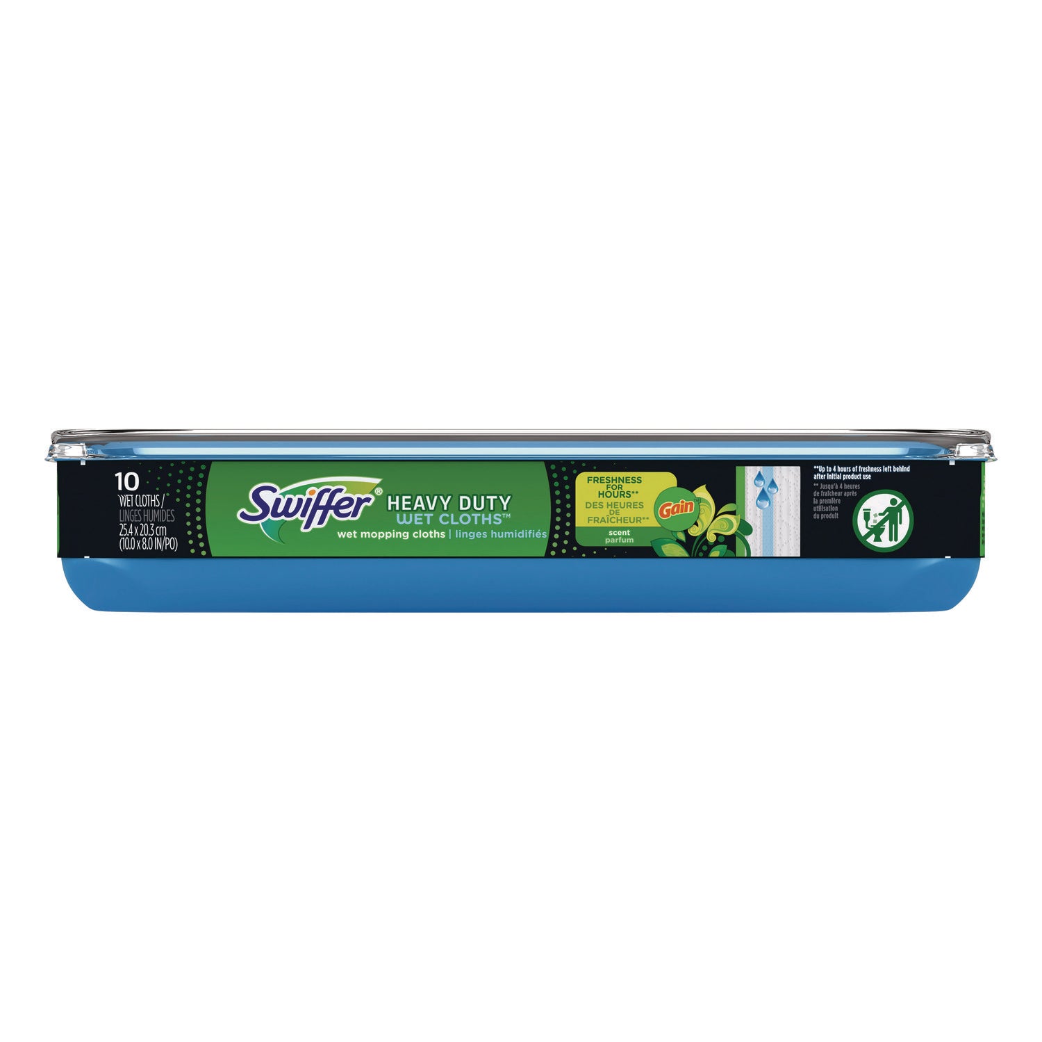 Swiffer Sweeper Heavy Duty Mop Cloths, Gain Original Scent, Blue, 10 Count