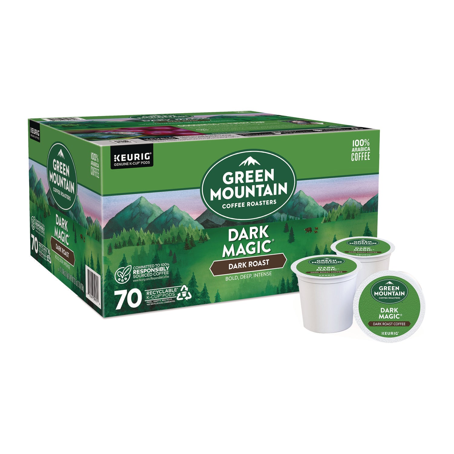 Dark Magic Extra Bold Coffee K-Cups, Regular, 70/Box