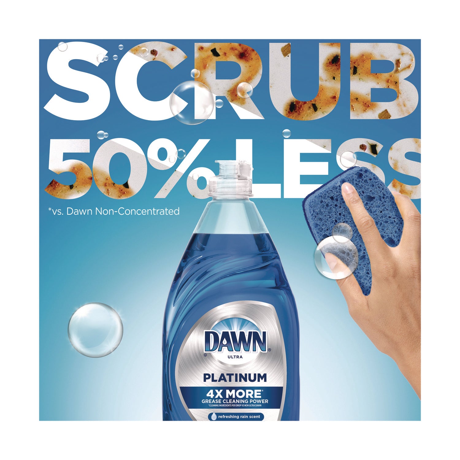 54.8 fl oz (1.7 quart) - Refreshing Rain Scent - Phosphate-free - Blue - 2 / Pack