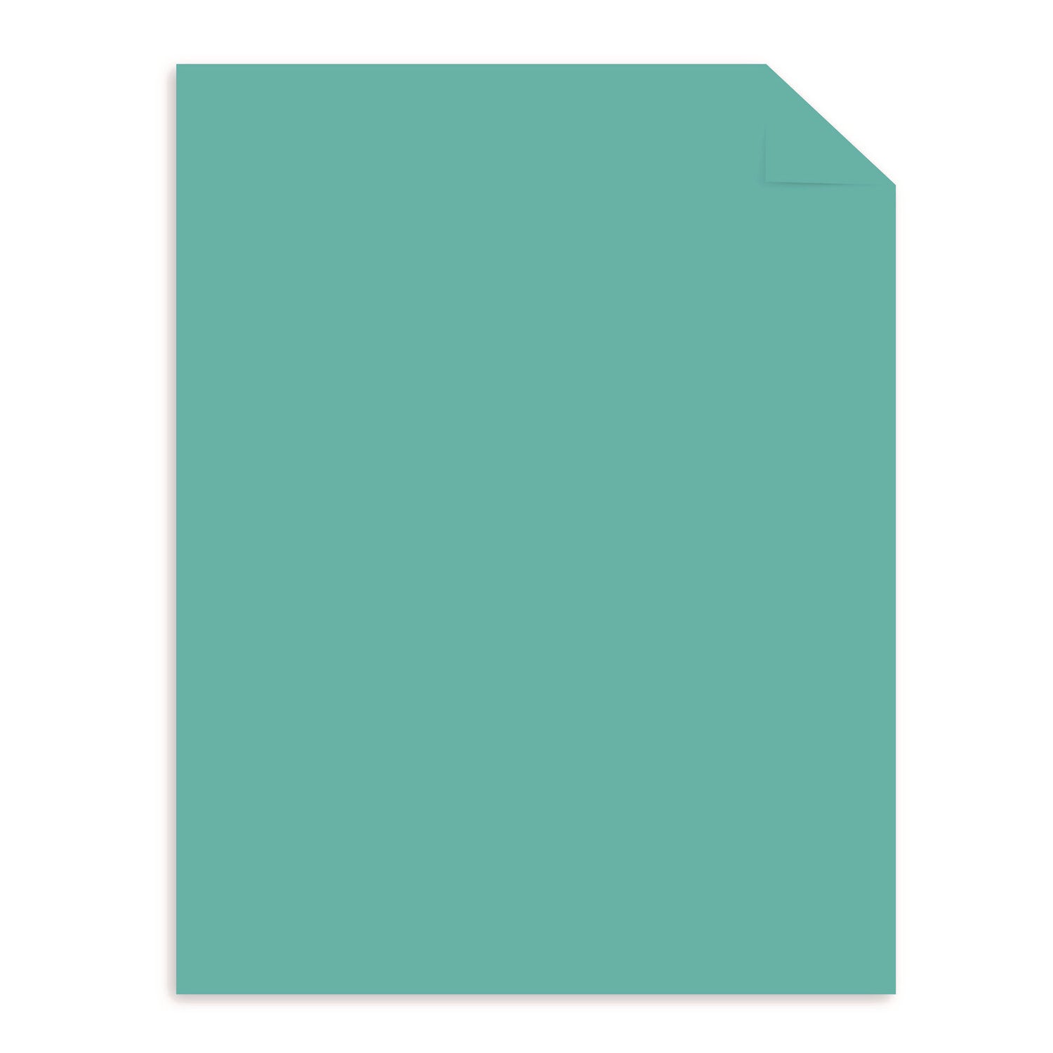 Color Cardstock -"Punchy Pastels" Assortment, 65 lb Cover Weight, 8.5 x 11, Breezy Blue, 100/Pack
