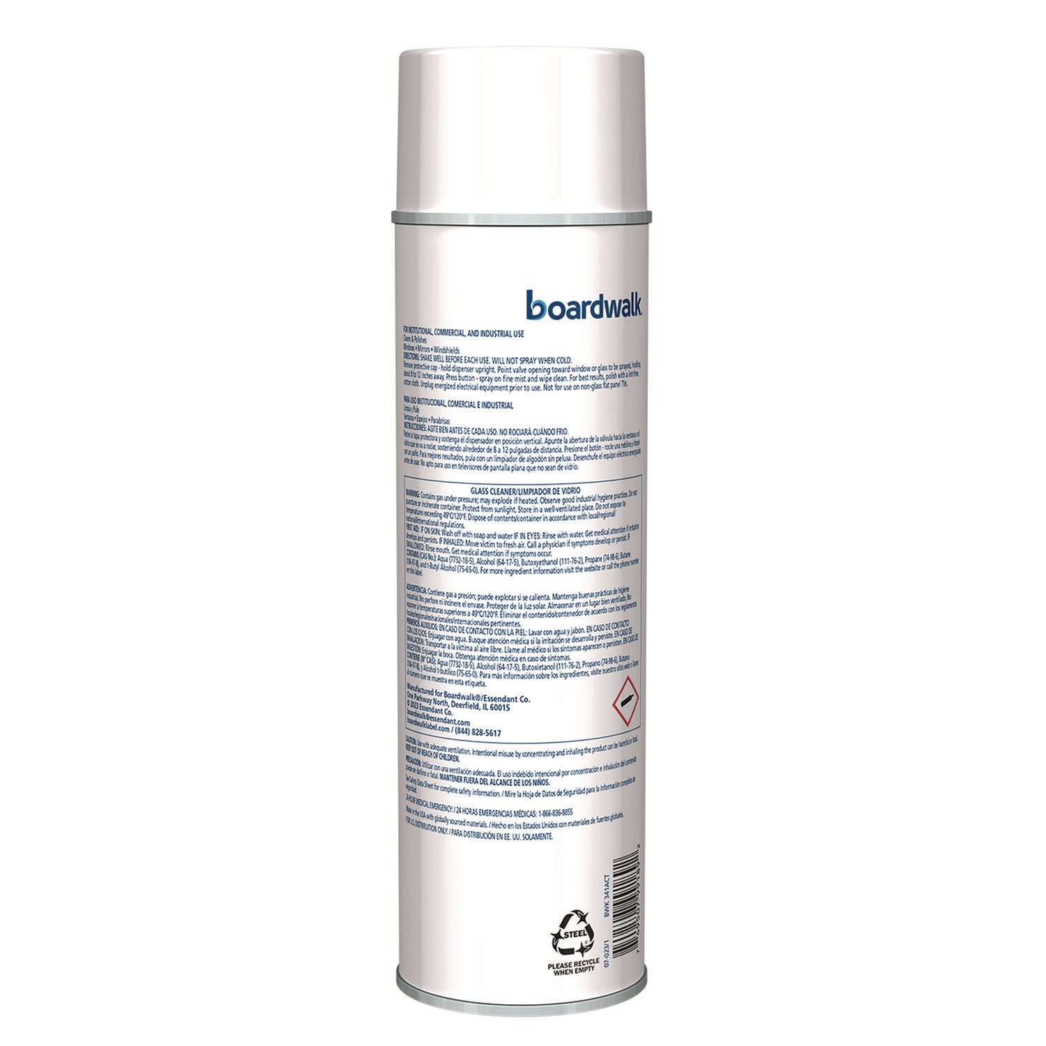 Heavy-Duty Glass Cleaner, Sweet Scent, 19 oz, Aerosol Spray