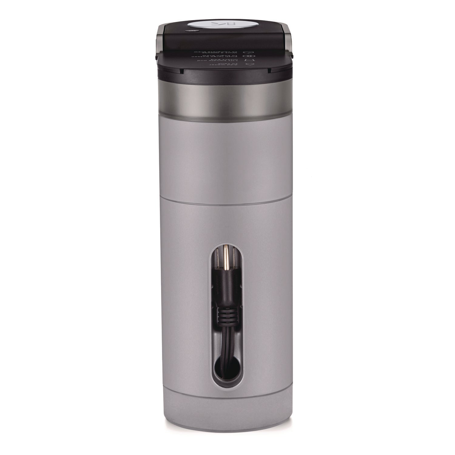 8 fl oz - 1 Cup(s) - Single-serve - Black, Silver - Metal Body
