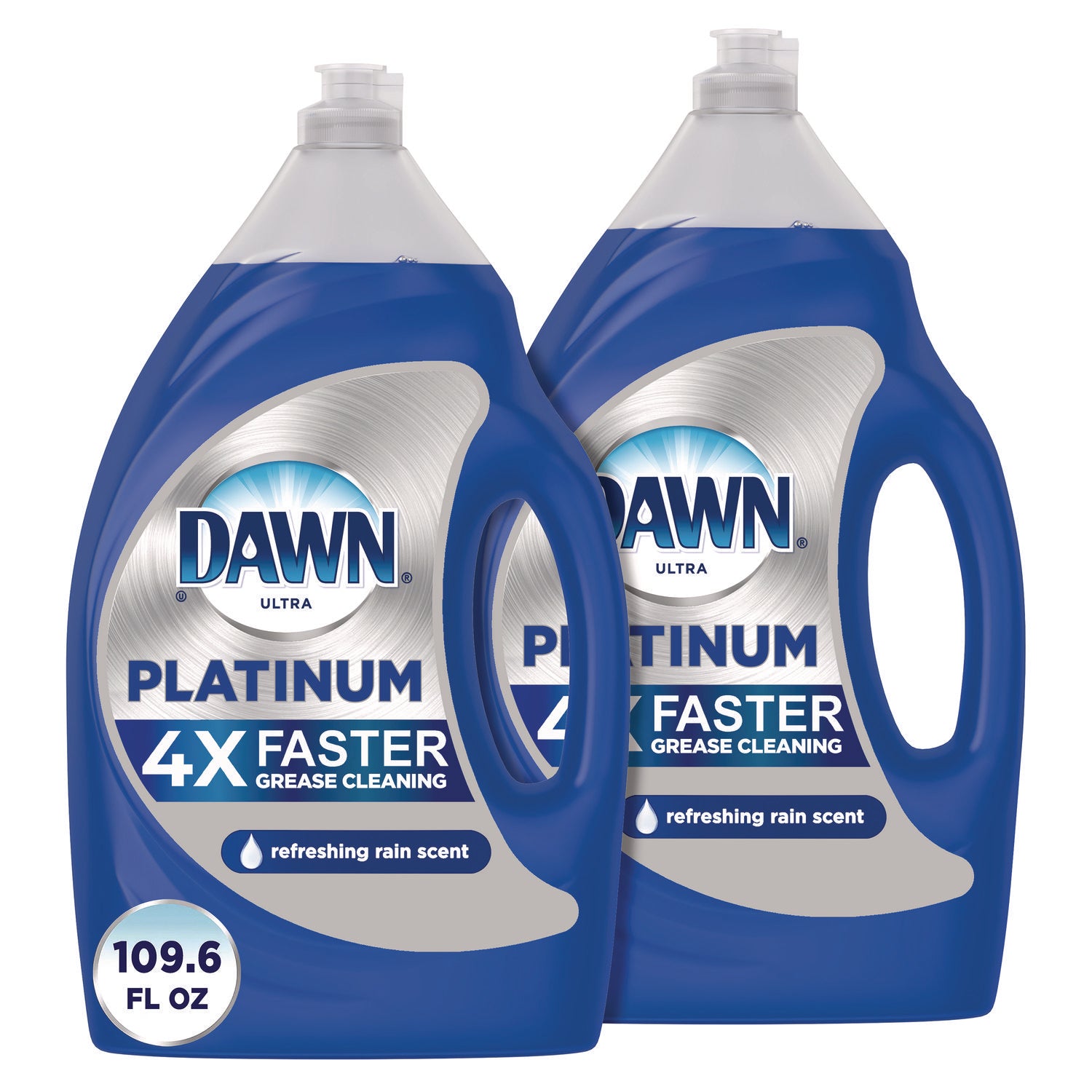 54.8 fl oz (1.7 quart) - Refreshing Rain Scent - Phosphate-free - Blue - 2 / Pack