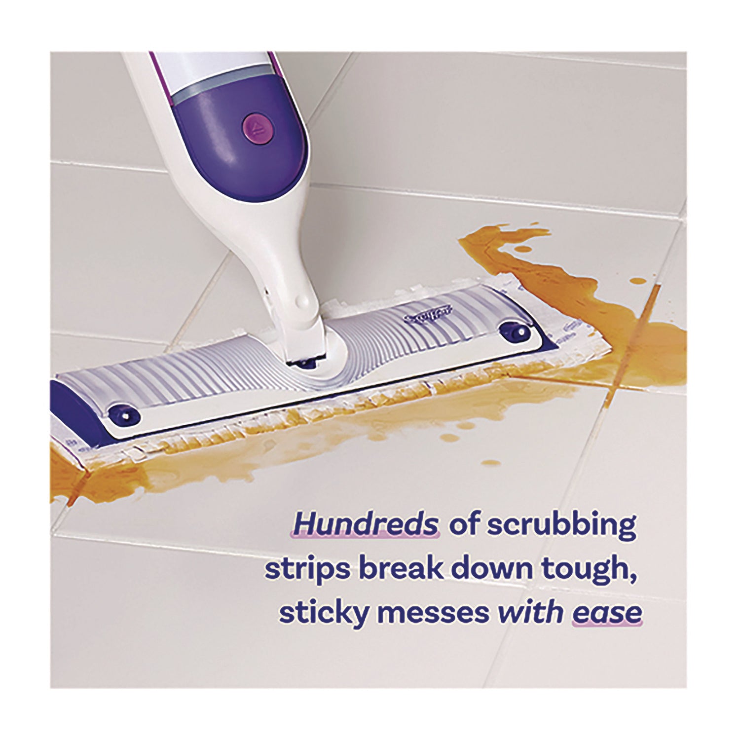Swiffer PowerMop Mopping Pads, Purple, 5 Pads per Box
