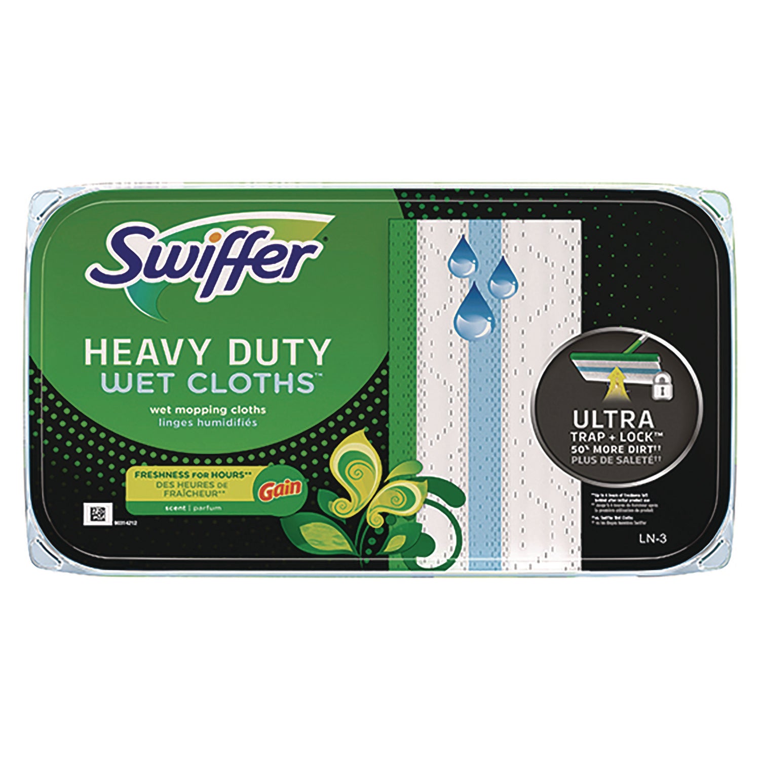 Swiffer Sweeper Heavy Duty Mop Cloths, Gain Original Scent, Blue, 10 Count