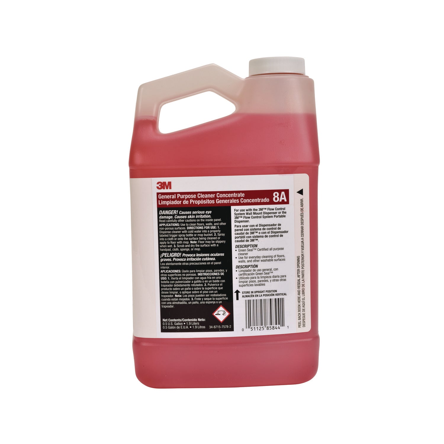 General Purpose Cleaner Concentrate, Clean Scent, 0.5 gal Bottle, 4/Carton