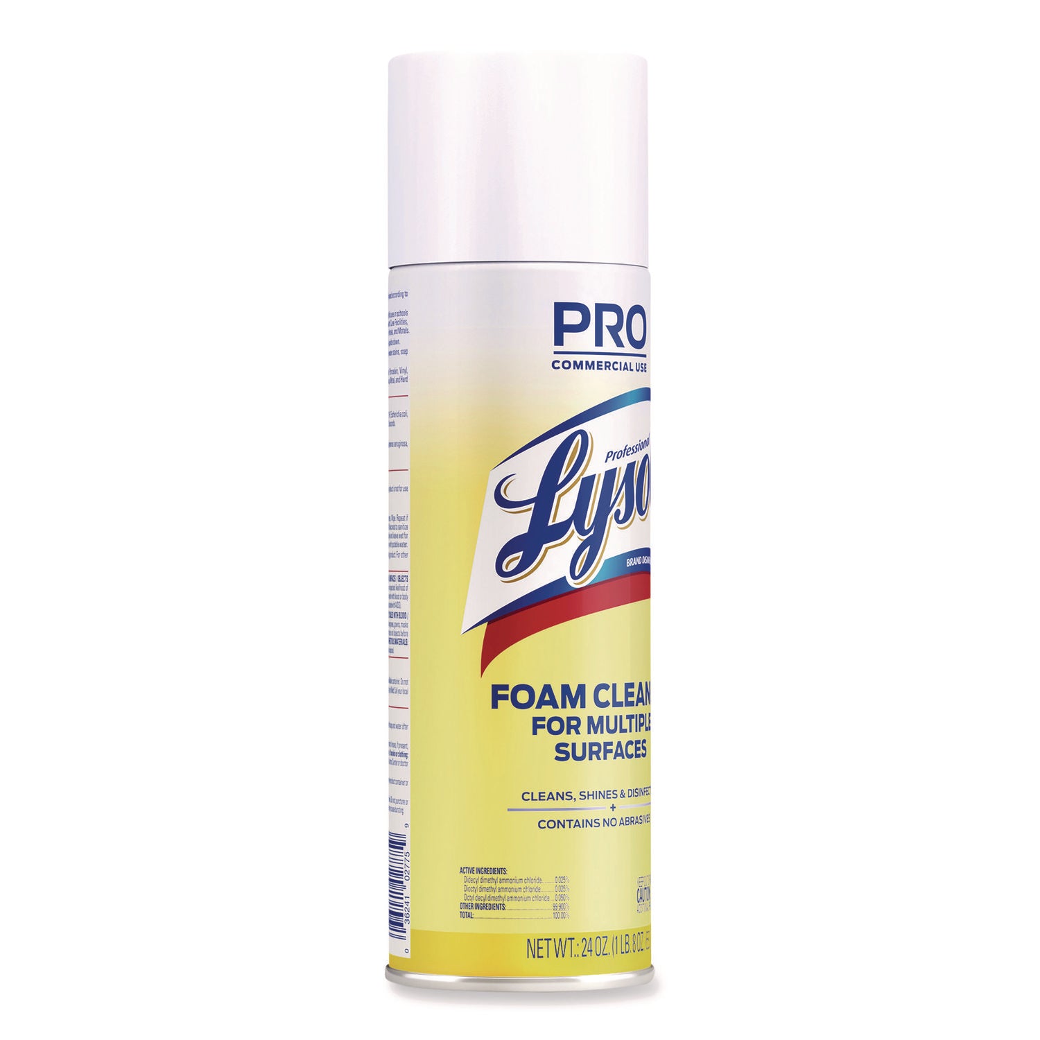 Professional Lysol Disinfectant Foam Cleaner - For Multipurpose - 24 oz (1.50 lb) - Fresh Clean Scent - Disinfectant - 1 Each