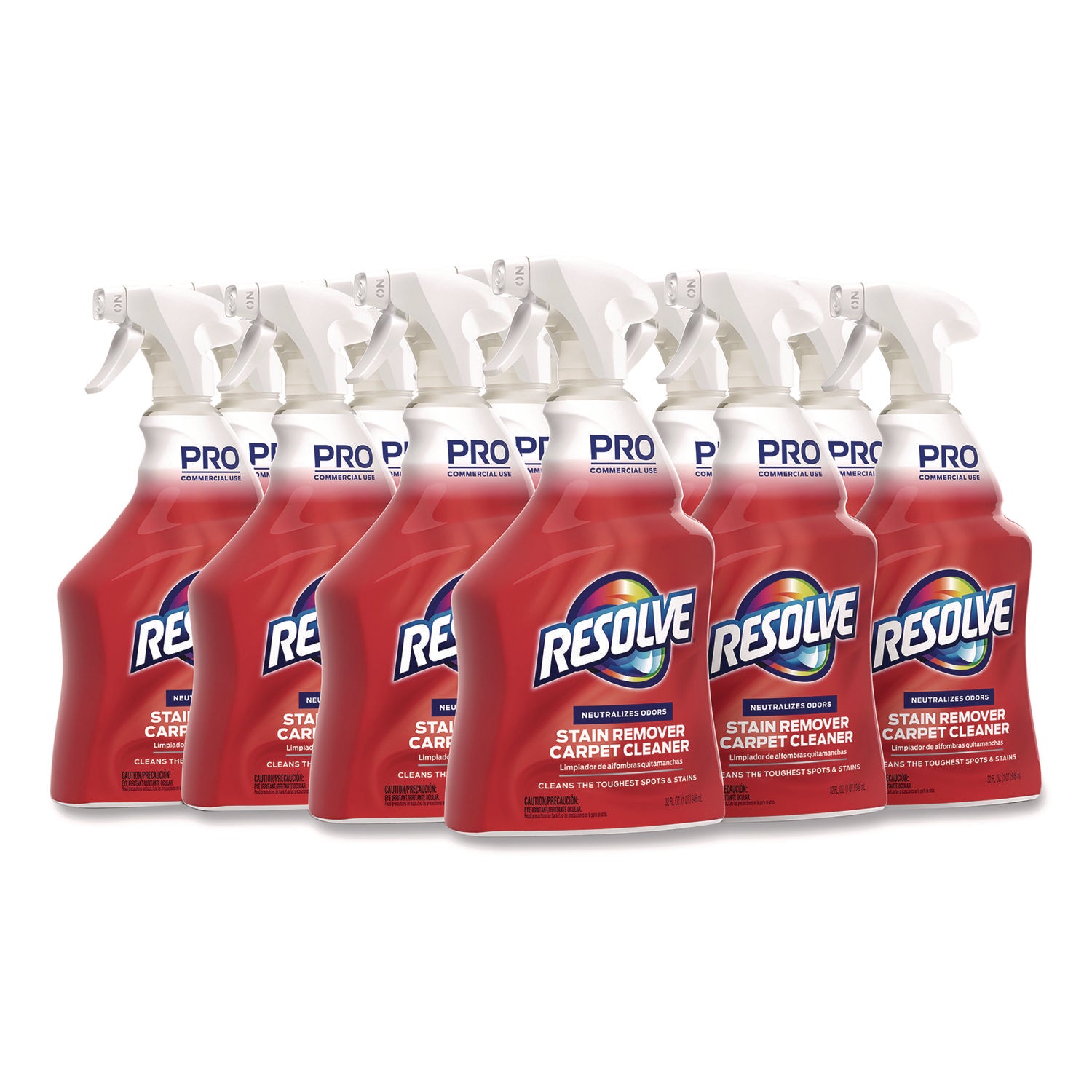 Professional RESOLVE&reg; Spot & Stain Carpet Cleaner - For Carpet, Upholstery - 32 fl oz (1 quart) - Recommended For: Stain Remover, Grease Remover, Spot Remover - Odor Neutralizer Bottle - 12 / Carton
