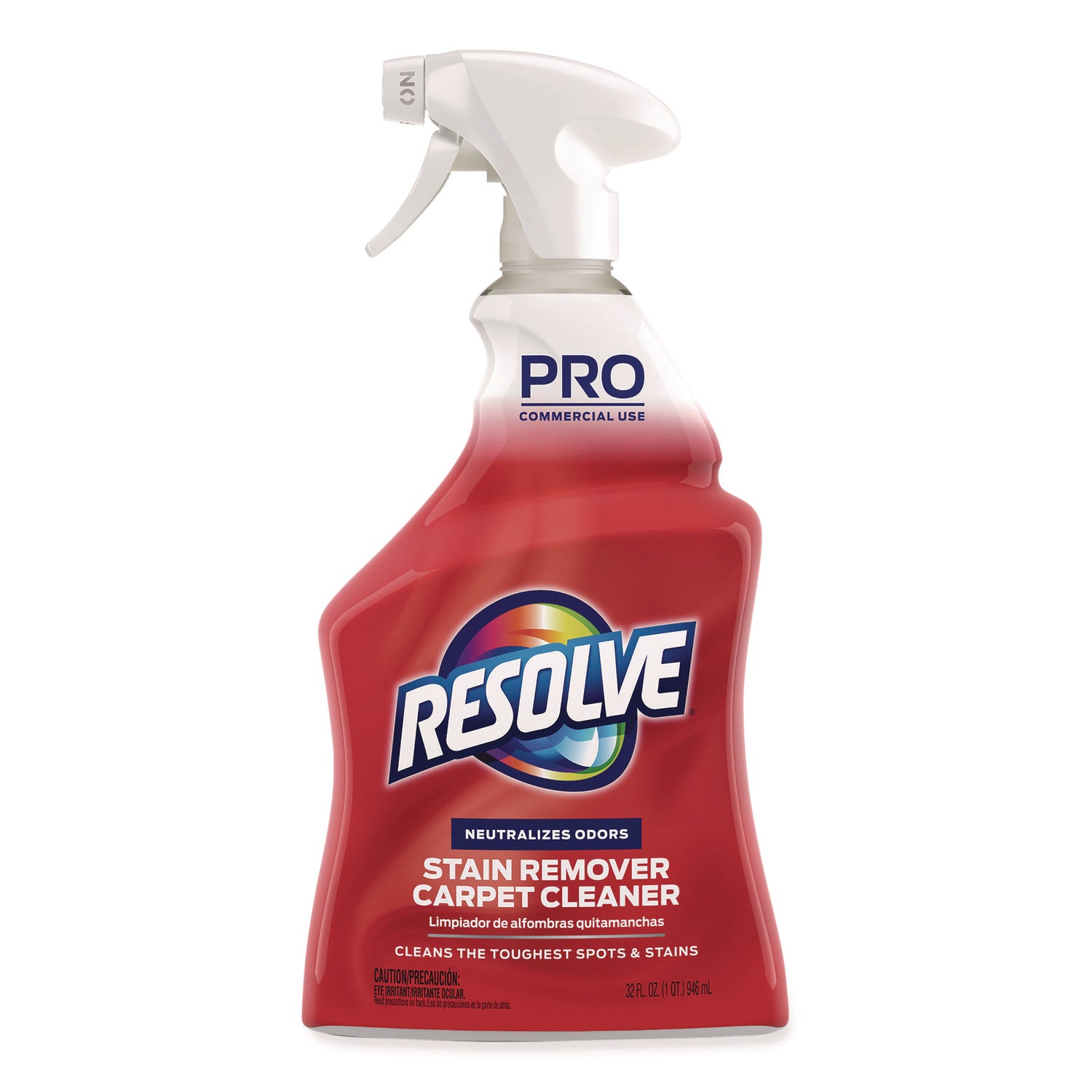 Professional RESOLVE&reg; Spot & Stain Carpet Cleaner - For Carpet, Upholstery - 32 fl oz (1 quart) - Recommended For: Stain Remover, Grease Remover, Spot Remover - Odor Neutralizer Bottle - 12 / Carton