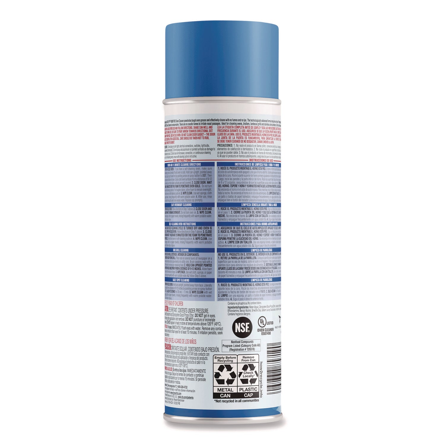 Professional Easy-Off Fume Free Over Cleaner - 24 oz (1.50 lb) - Lemon Scent - Fume-free - White - 1 Each