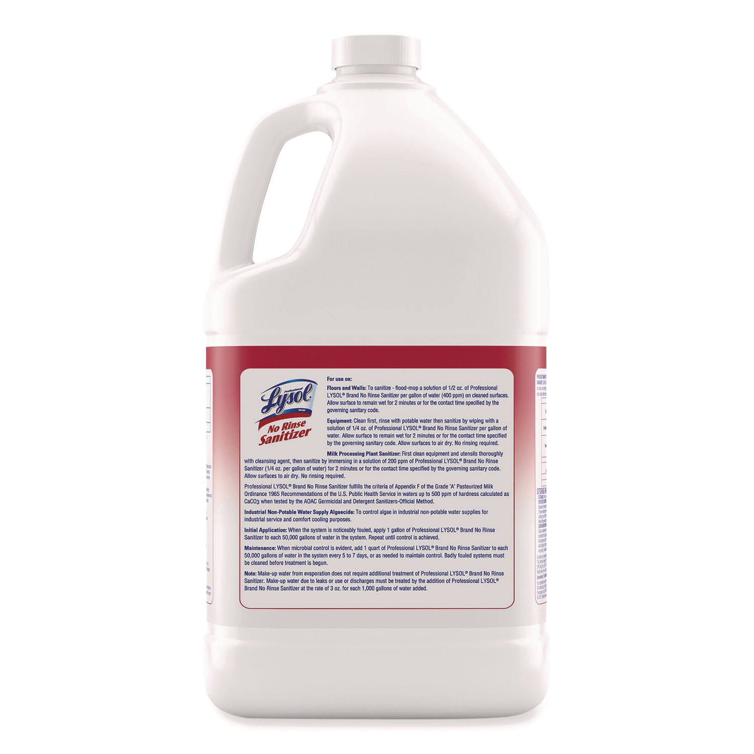 Professional Lysol No Rinse Sanitizer - Concentrate - 128 fl oz (4 quart) - Disinfectant, Anti-bacterial - 1 Each