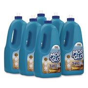 Professional MOP & GLO&reg; Triple Action Floor Shine Cleaner - For Wood Floor, Vinyl Floor, Linoleum Floor, Ceramic Tile Floor, Tile - 64 oz (4 lb) - Fresh Citrus Scent - Tan - 6 / Carton