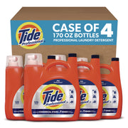 Tide Liquid Laundry Detergent - For Laundry, Commercial, Food Service, Hospitality, Healthcare, Residential, Home, Business - Liquid - 170 fl oz (5.3 quart) - BPA-free, PVC Free - Orange - 1 Bottle
