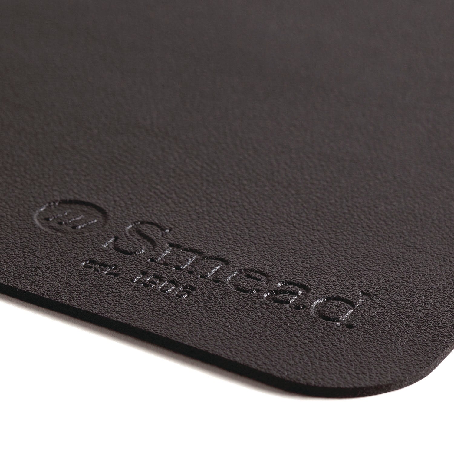 Smead Waterproof Desk Pad, Rectangular, 15.7" x 31.5", Vegan Leather, Faux Suede Backing, Charcoal, 1 Each