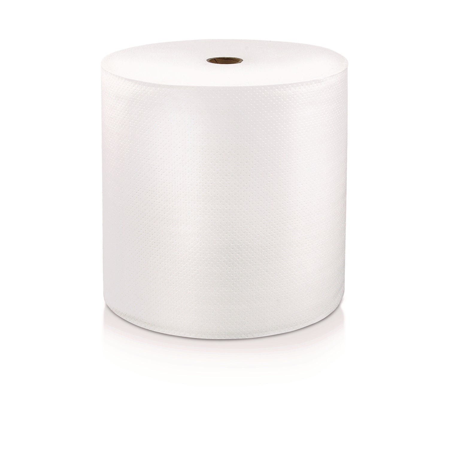 LoCor Hardwound Roll Towels - 1 Ply - 7" Width x 1000 ft Length - Fully embossed - Bright White - Fiber - 6 / Carton