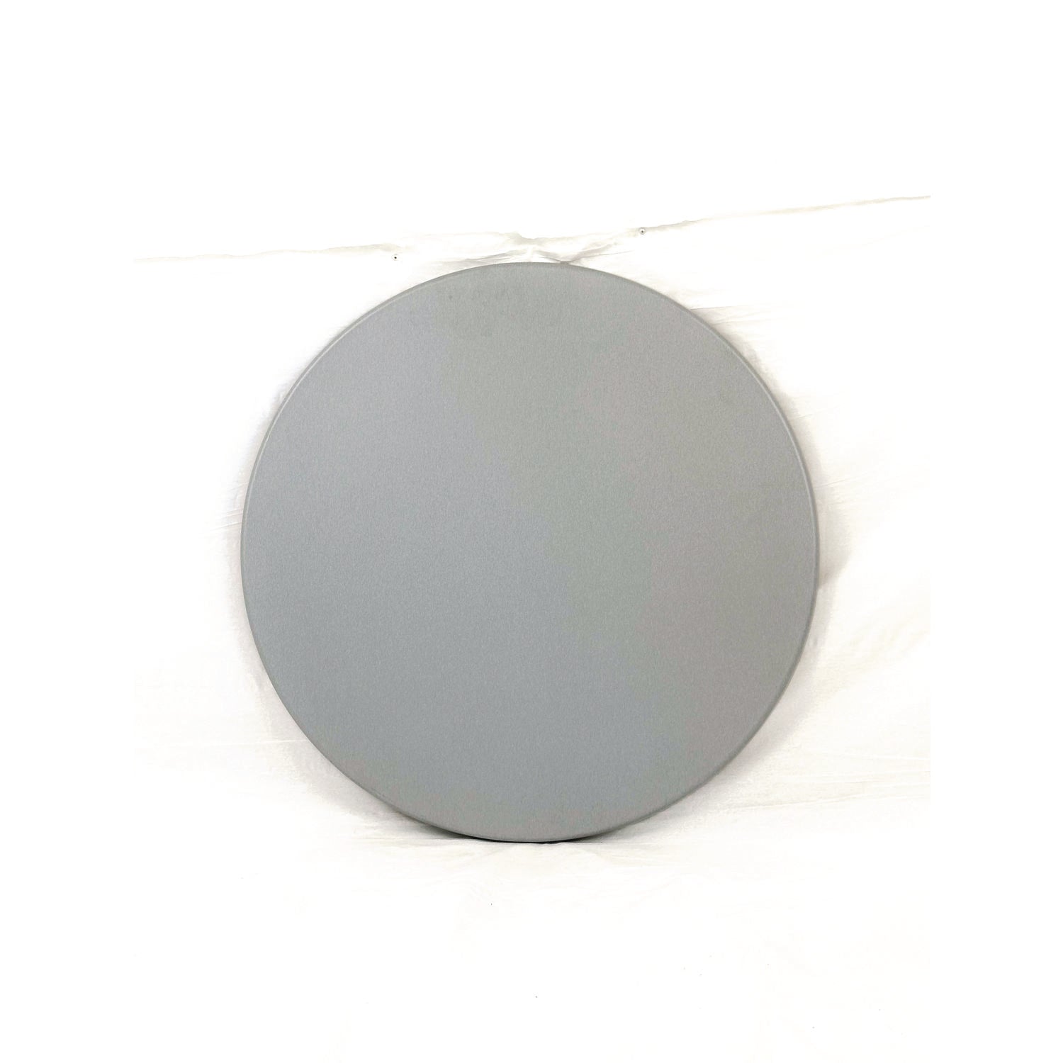 Topalit Tables, Round, 24" dia x 44"h, Brushed Silver Top, Black Iron Base/Legs