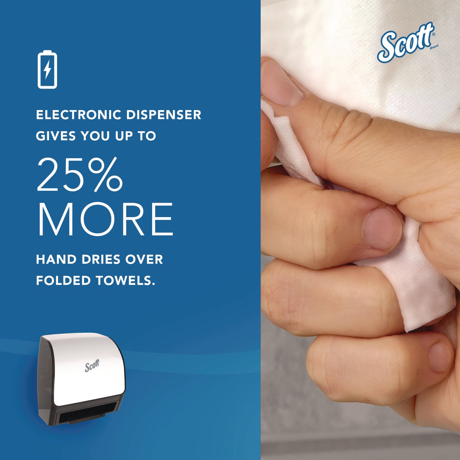 Touchless Dispenser - 6" Roll Diameter - 7.2" Height x 12.4" Width x 11.8" Depth - Plastic - White - Dirt Resistant, Hands-free, Compact, Drop Resistant, Slip Resistant, Wall Mountable, Hygienic, Keyless Entry - 1 Carton
