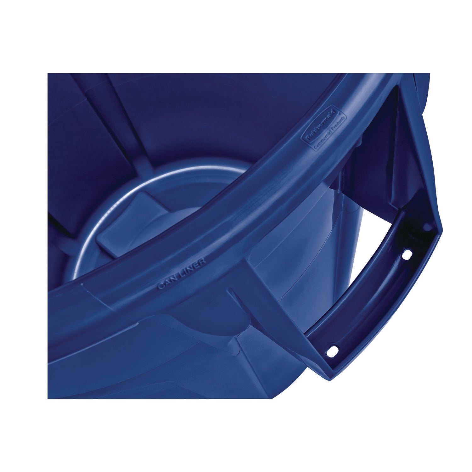Brute Container, 10 gal, Plastic, Blue