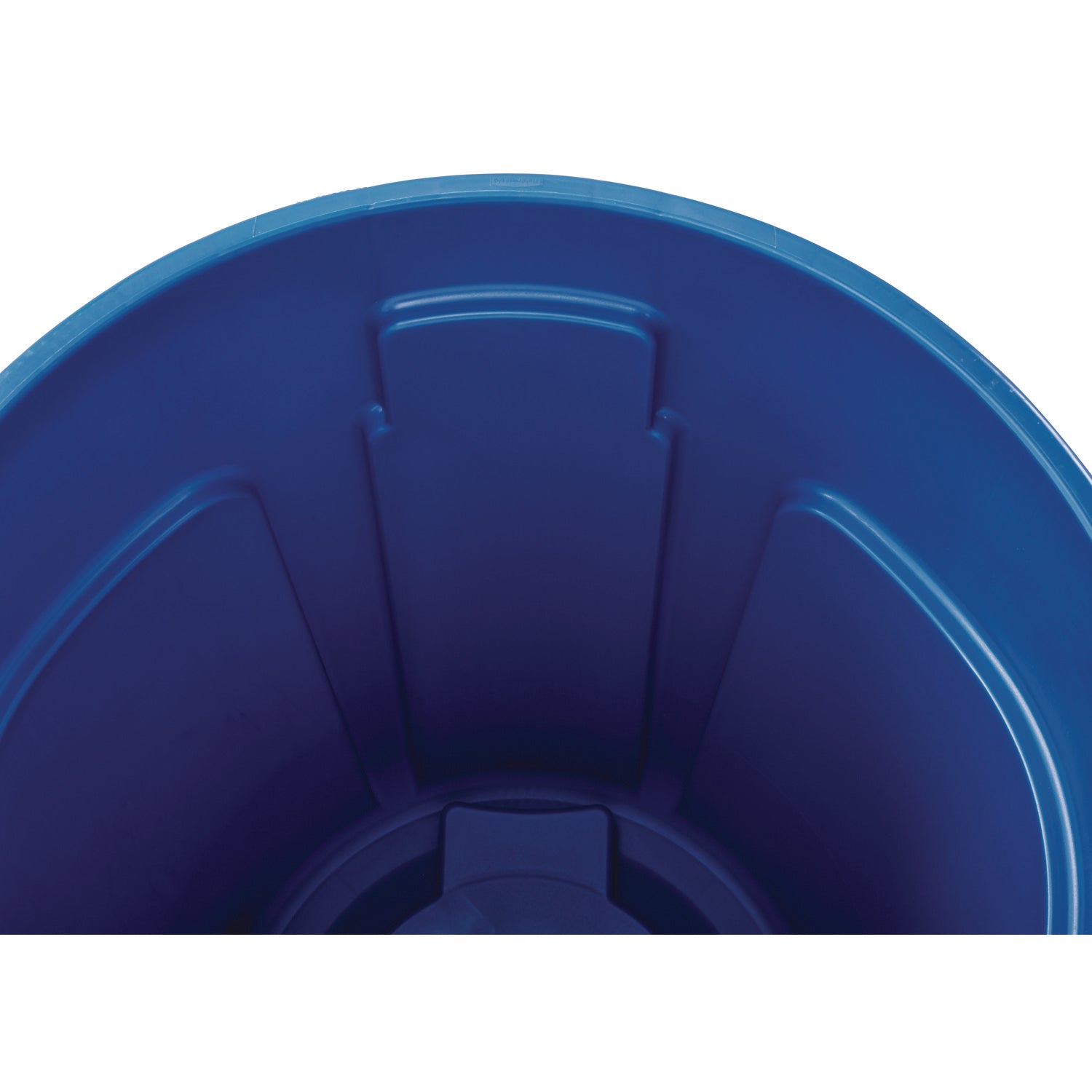 Brute Container, 10 gal, Plastic, Blue