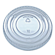 Kal-Clear/Nexclear Drink Cup Lids, Flat Lid with No Slot, Fits 9 oz to 10 oz Cold Cups, Plastic, Clear, 2,500/Carton