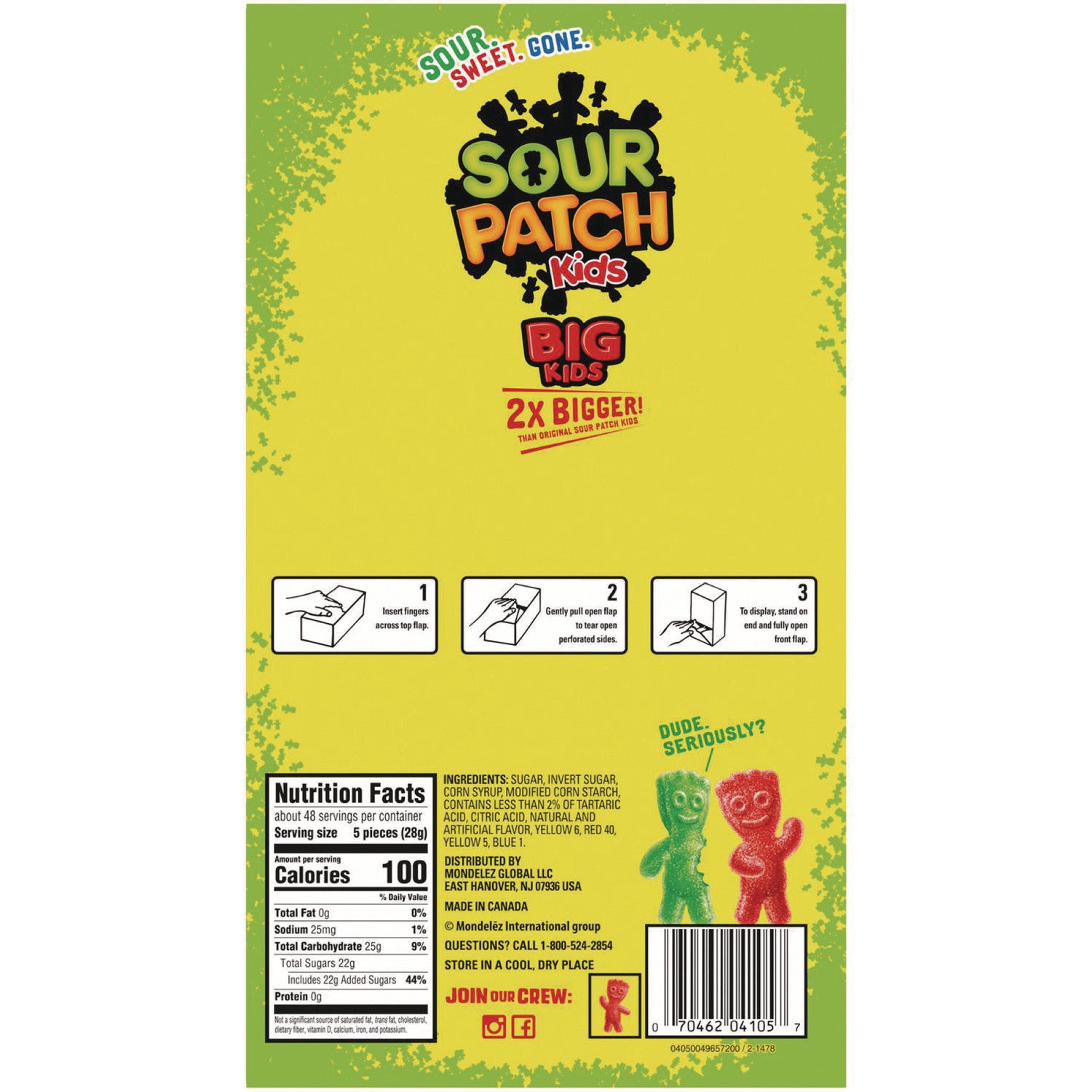 Fruit Flavored Candy, Grab-And-Go, 240-Pieces/box