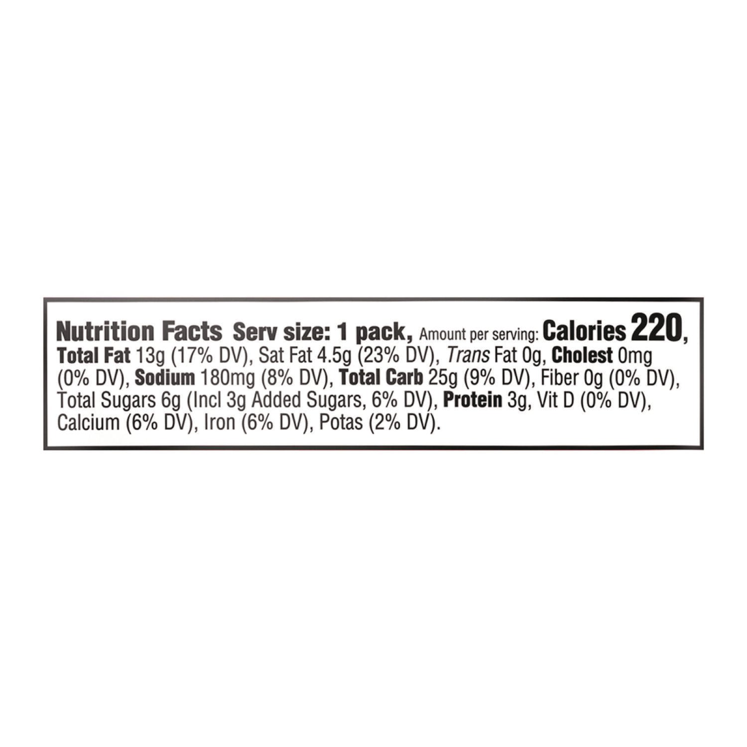 Ritz Bits, Cheese, 1.5 Oz Packs, 60/carton