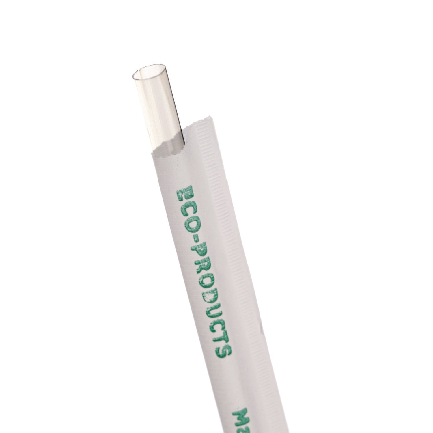Clear Wrapped Straw, 7.75", Pla, 400/pack, 24 Packs/carton