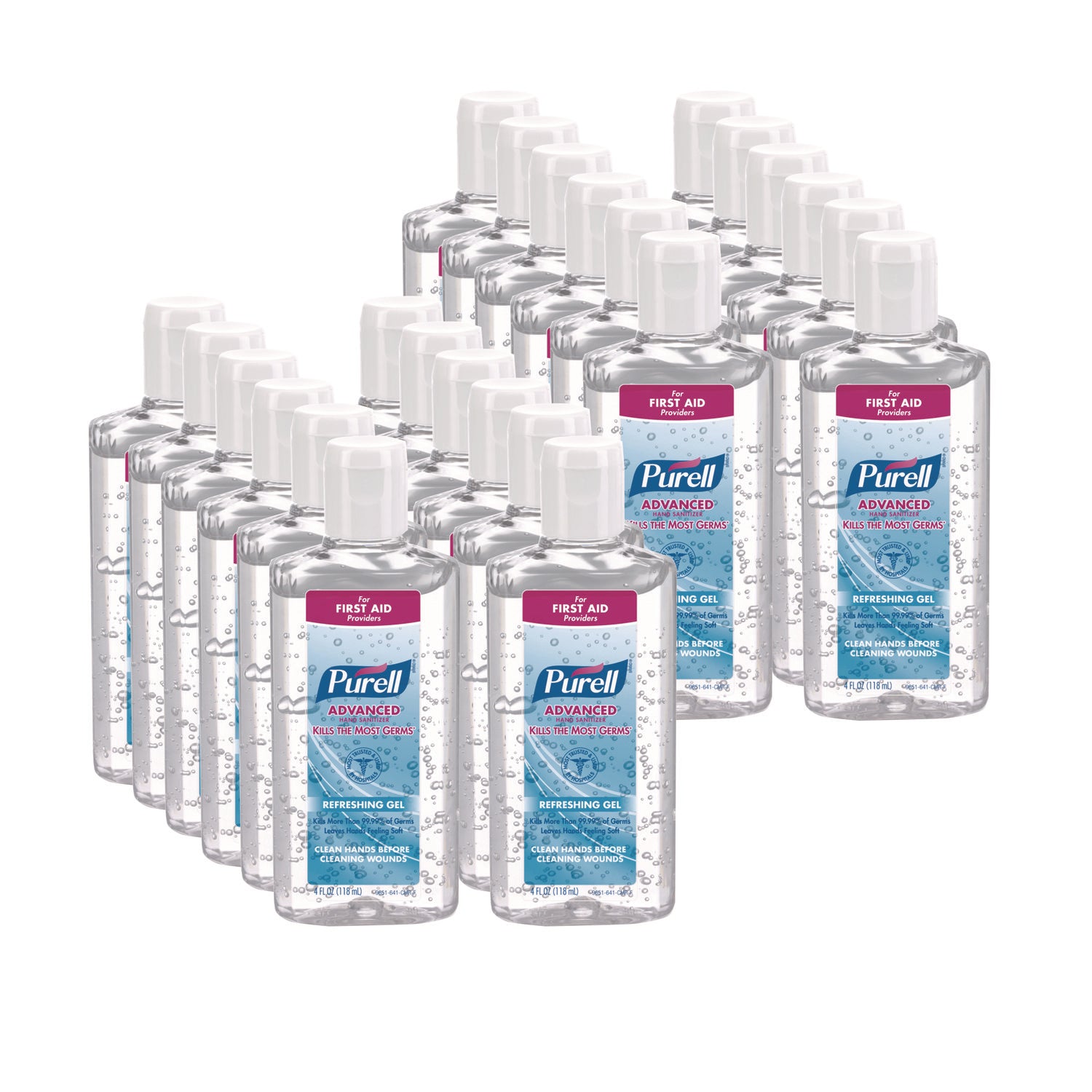 PURELL&reg; Advanced Hand Sanitizer Gel - Clean Scent - 4 fl oz - Flip Top Bottle Dispenser - Kill Germs - Hand - Moisturizing - Clear - Anti-irritant, Dye-free - 1 Each