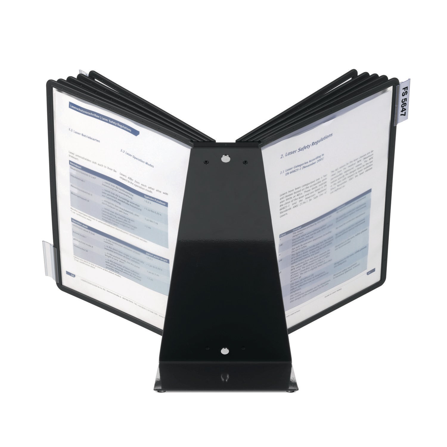 Table - Support A4 8.50" x 11" Media - Sturdy, Rugged, Anti-glare, Non Expandable - Black - 1 Each