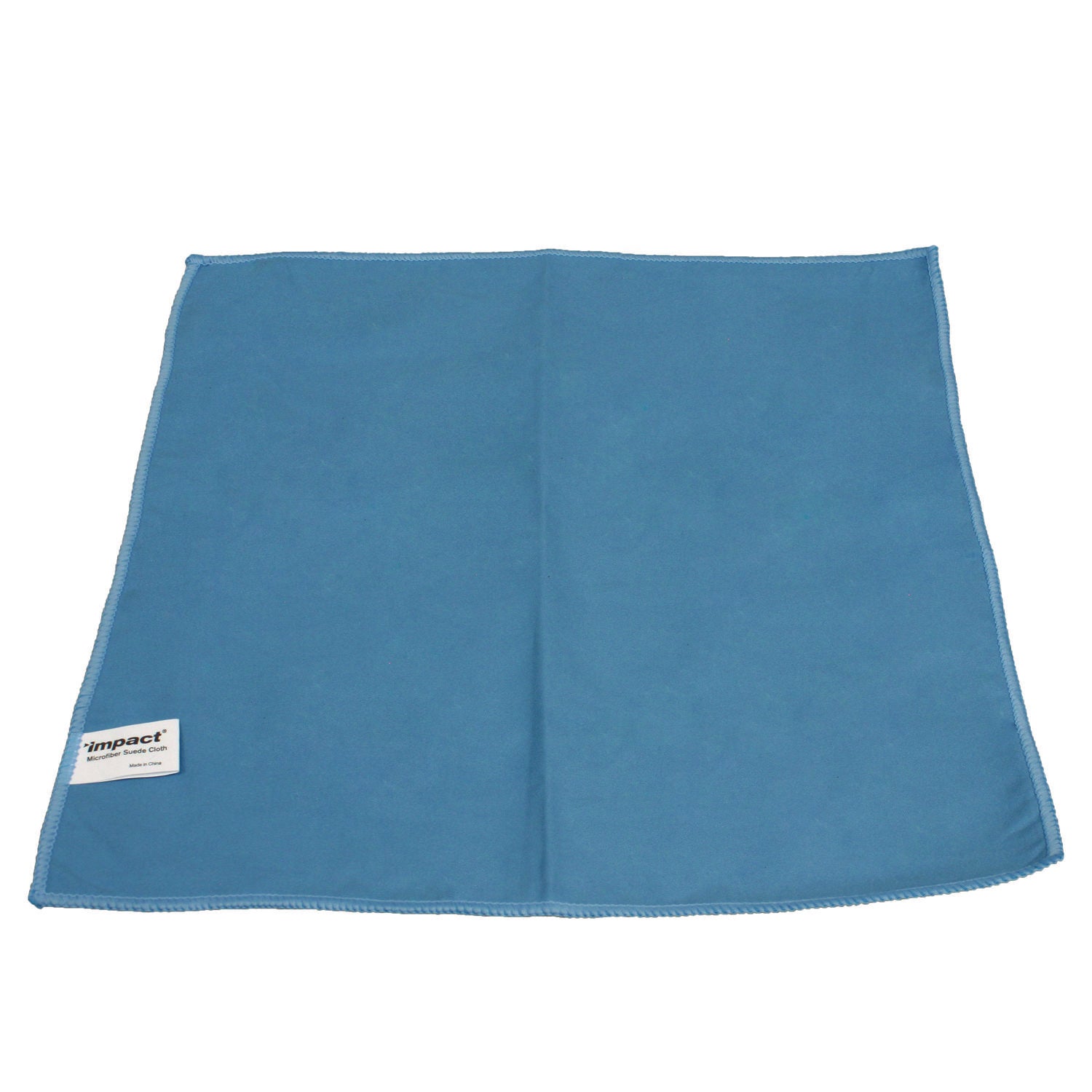 Impact Blue Microfiber Cleaning Cloth - 16" Length x 16" Width - Durable - Blue - 12 / Bag