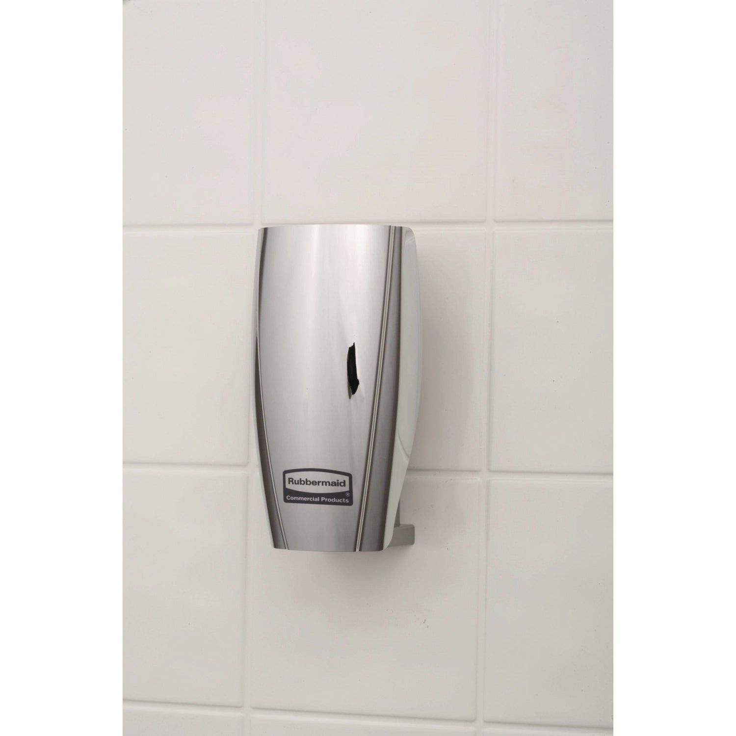Rubbermaid Commercial TCell Air Freshening Dispenser, 90 Day Refill Life, 6000 ft³ Coverage, Chrome, 1 Each