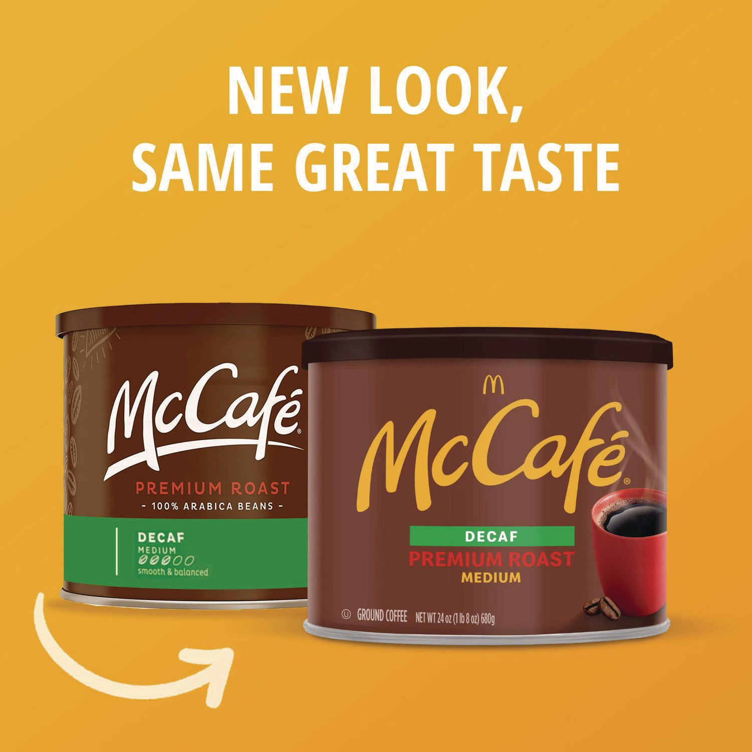 Ground Coffee, Premium Roast Decaf, 24 oz Can