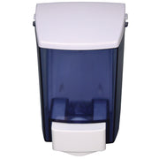 Encore Soap Dispenser, Manual, 30 fl oz Capacity, Clear/White, 1 Each