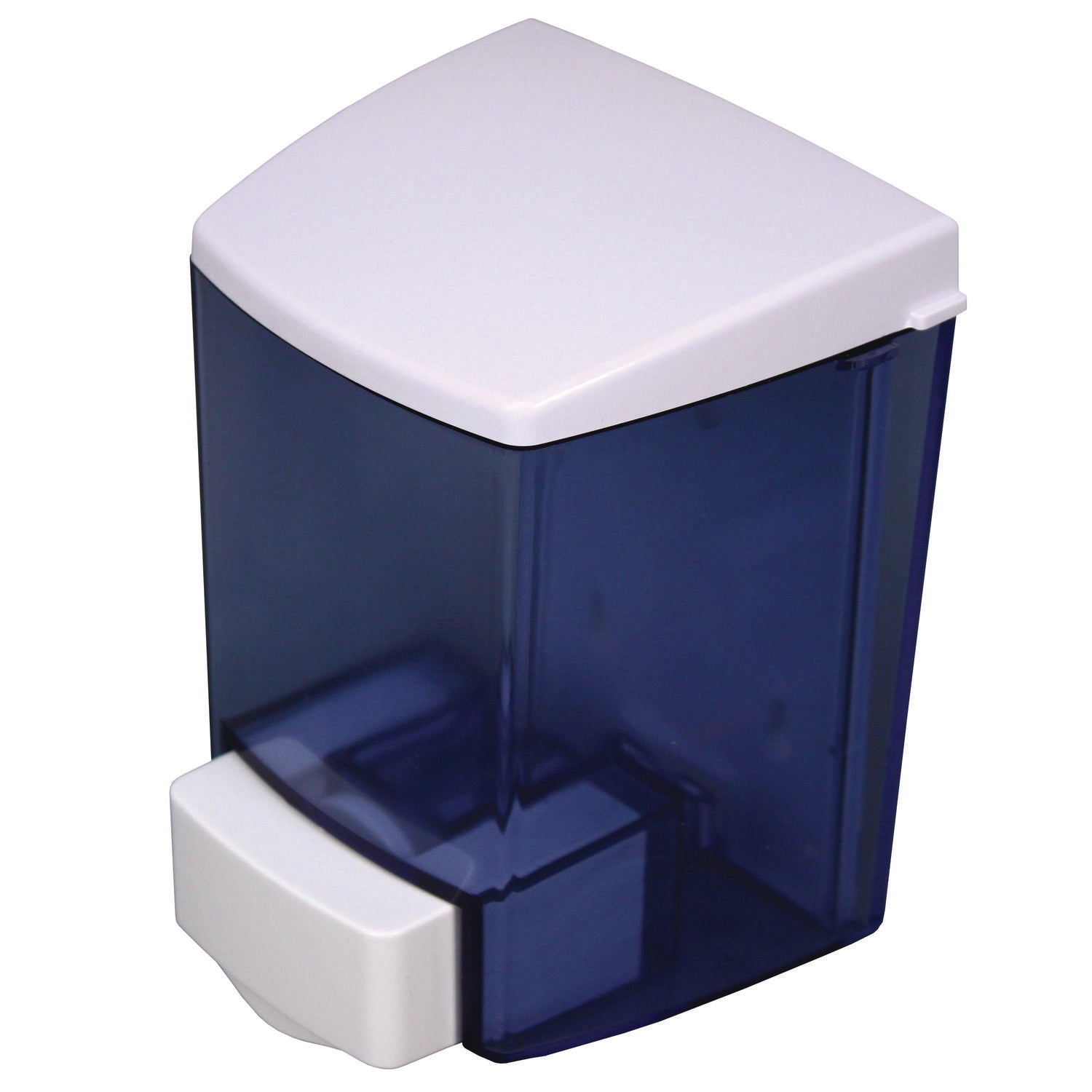 Encore Soap Dispenser, Manual, 30 fl oz Capacity, Clear/White, 1 Each