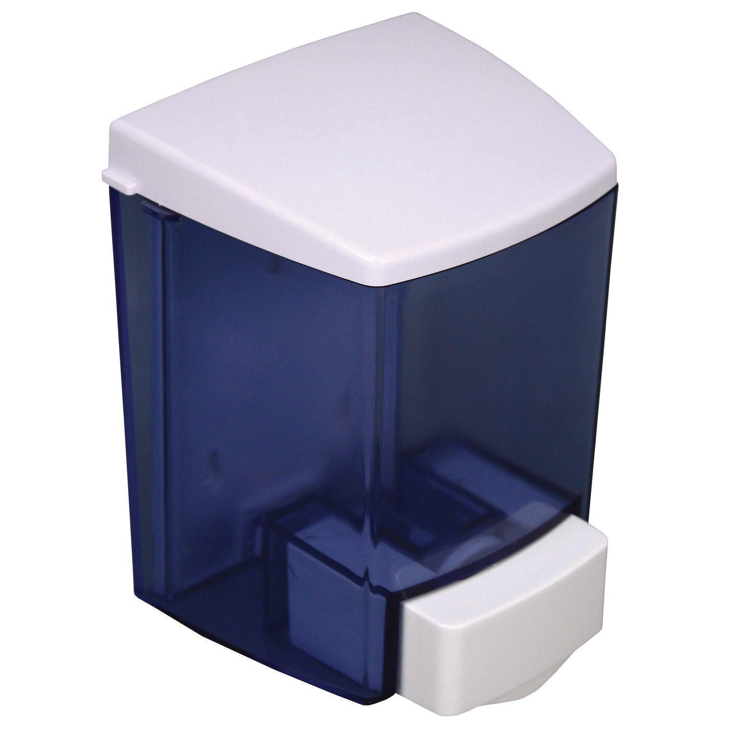Encore Soap Dispenser, Manual, 30 fl oz Capacity, Clear/White, 1 Each