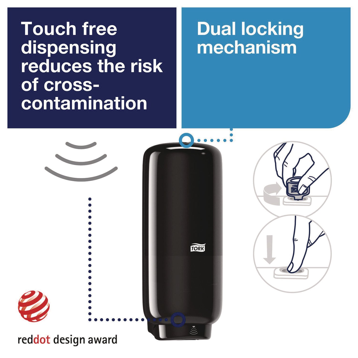Skincare Dispenser with Intuition Sensor, 4.4 x 4.5 x 11.5, Black